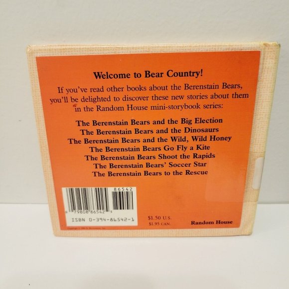 Vtg 1984 Berenstain Bears and the Big Election Mini Hardcover Book Library - Picture 5 of 5